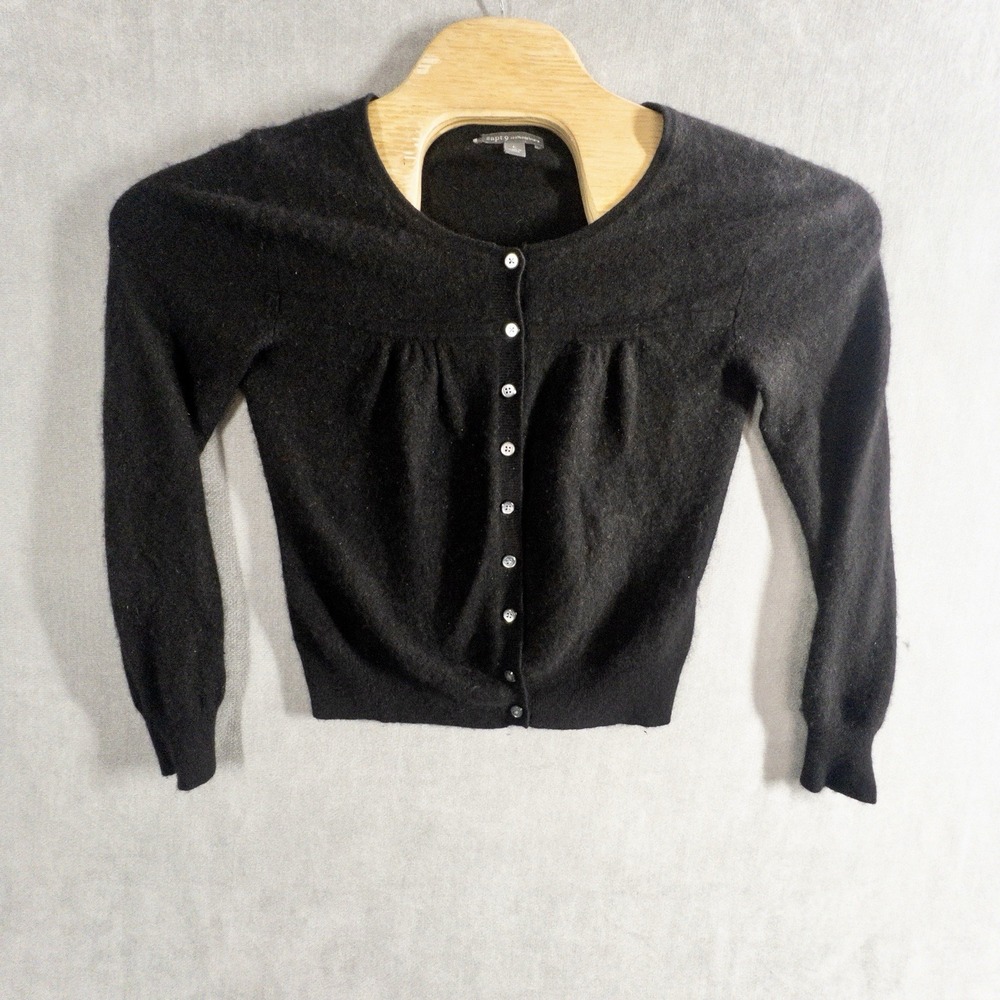 Apt 9 100% Cashmere Button Front Sweater Womens Large
